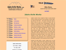 Tablet Screenshot of idahoknifeworks.com